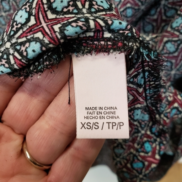 VICTORIA SECRET geometric print kimono size XS/S - Picture 8 of 11